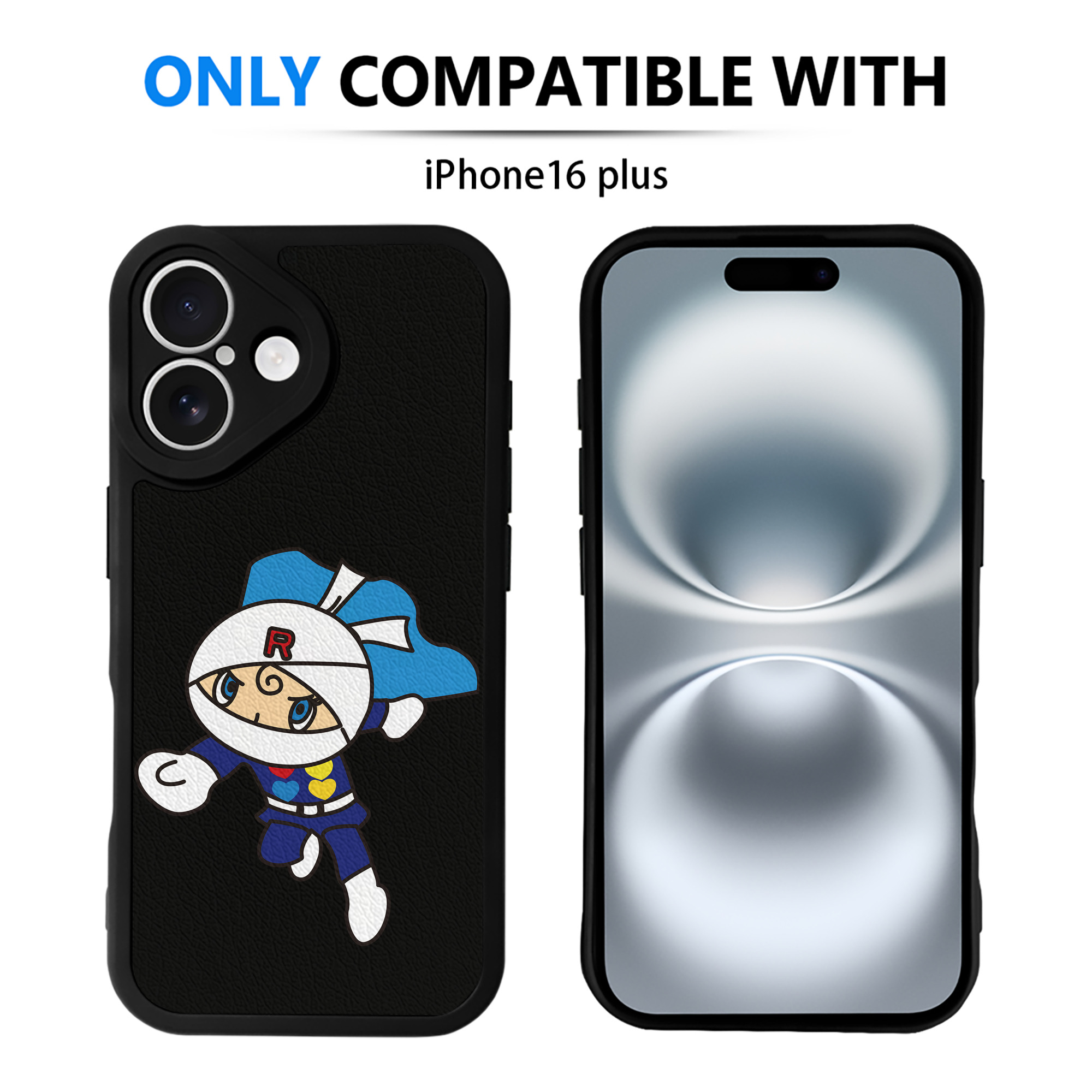 （画像用） アンパンマン Anpanman 【iPhone 16シリーズ対応】シリコンスマホケース（レザー調） 材質：シリコン